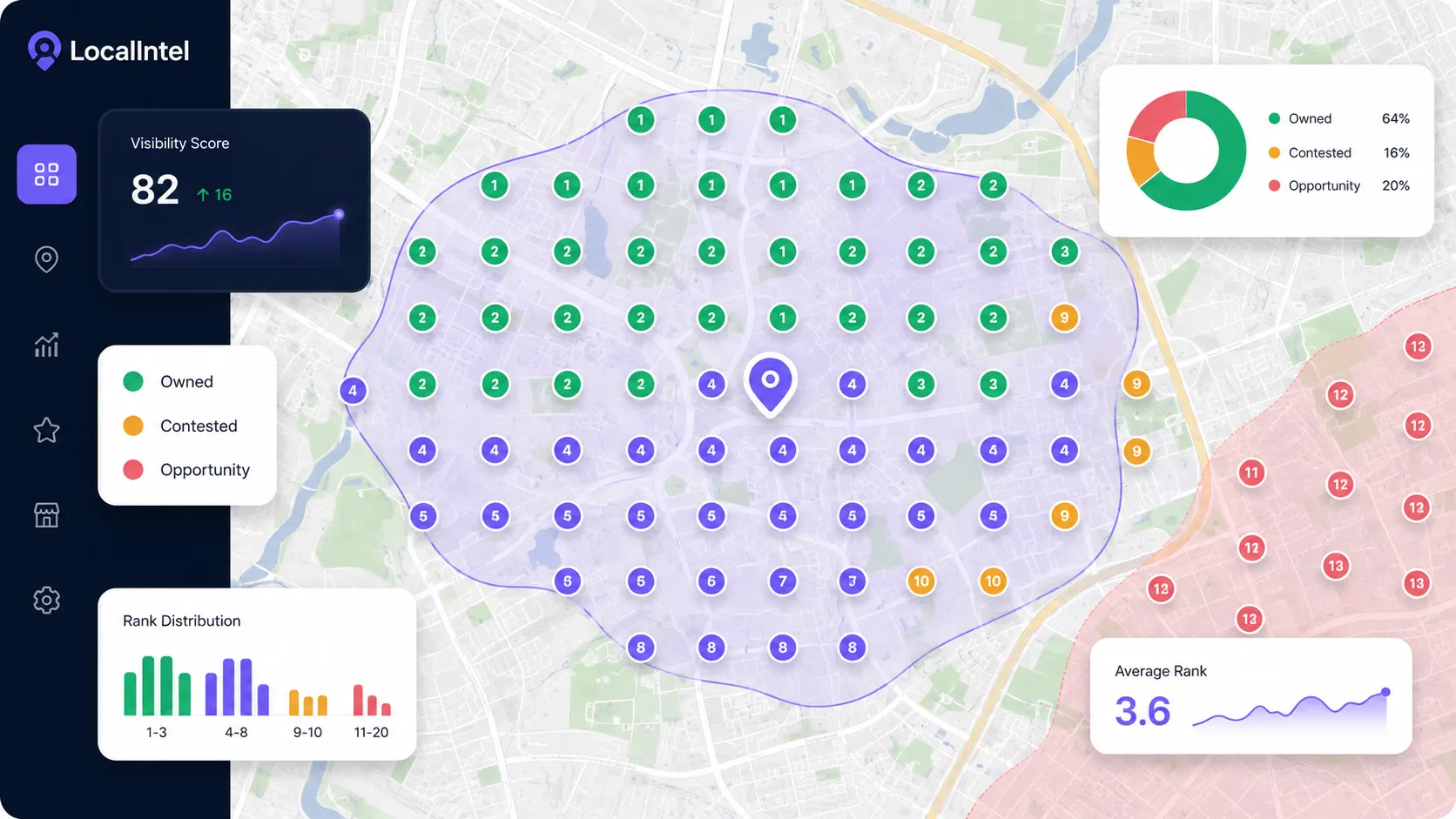 The LocalIntel visibility map (concept)